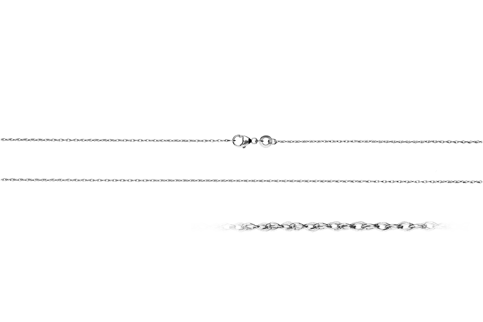 Collier Doppelanker 0.96mm