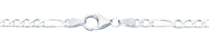 Collier Figaro diamantiert 3.4mm