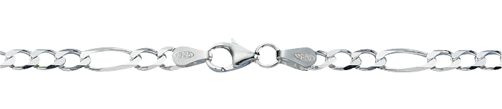 Collier Figaro diamantiert 3.9mm