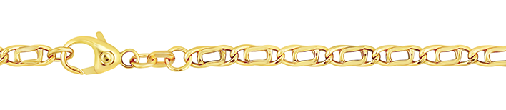 Armband Tigerauge hohl 3.8mm
