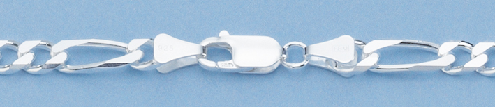 Collier Figaro diamantiert 5mm