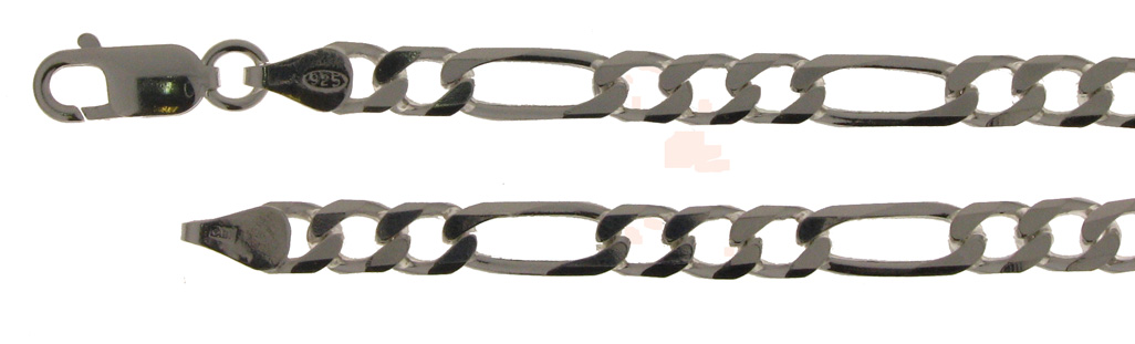 Collier Figaro diamantiert 5mm
