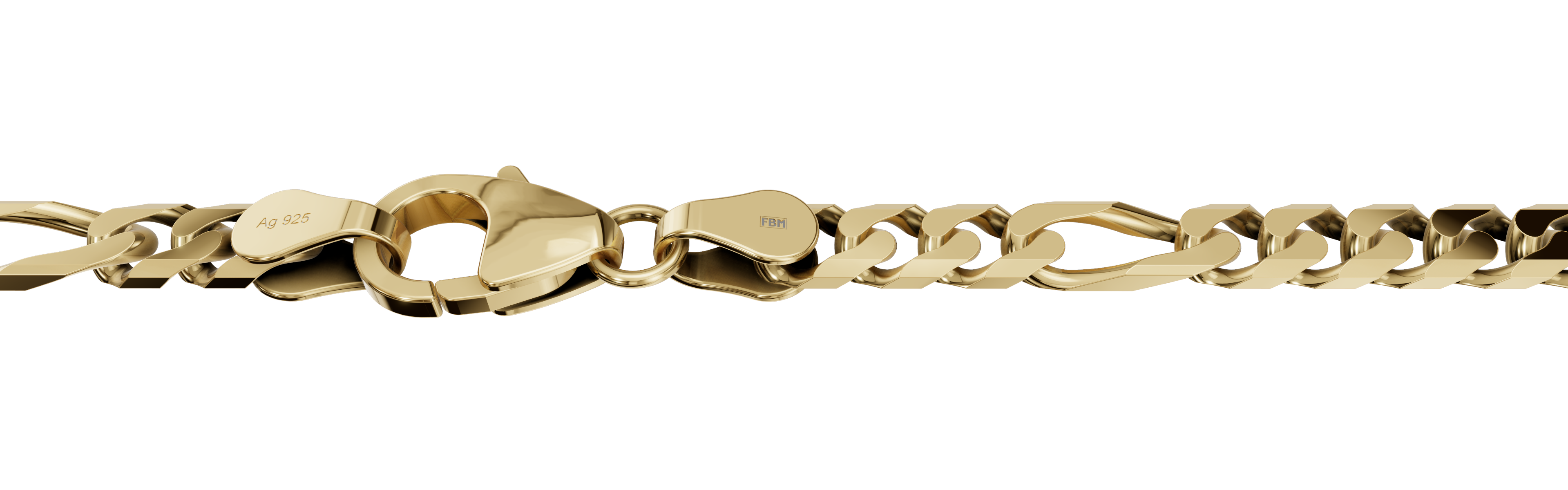 Collier Figaro diamantiert 4.3mm