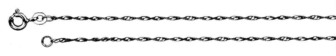 Collier Singapur 1mm