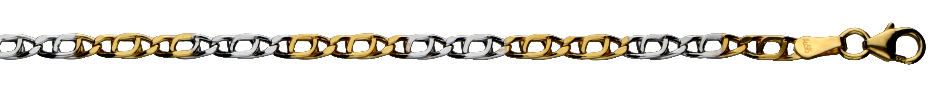 Collier Tigerauge hohl 3.3mm