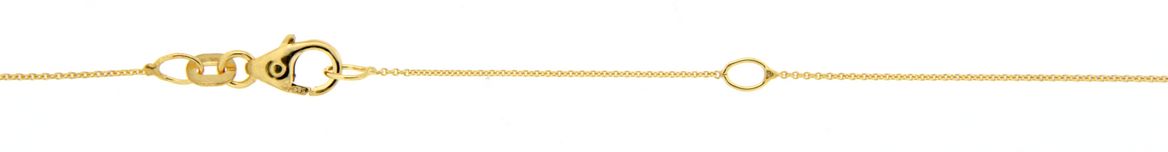 Collier mit Zwischenöse Anker rund 0.8mm